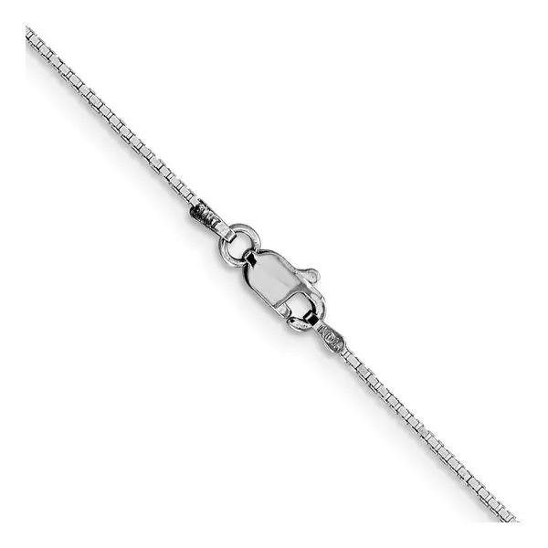 14K White Gold Box Chain