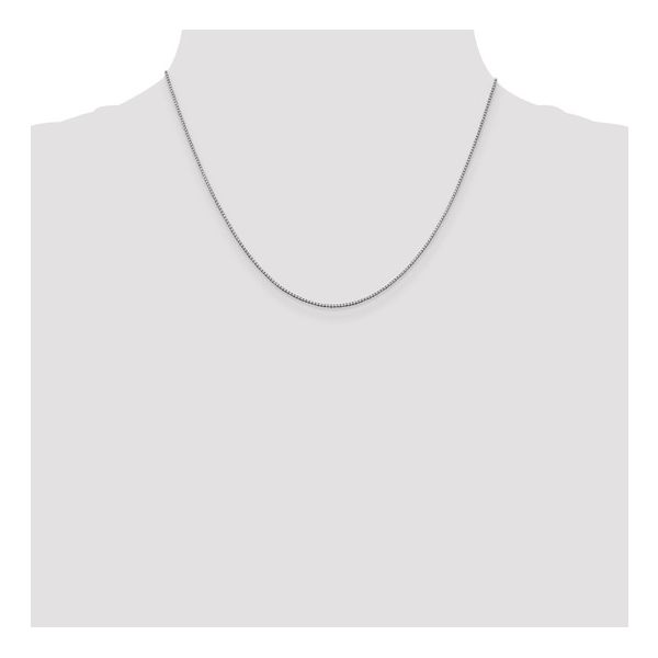 14K White Gold Box Chain Image 4 Morin Jewelers Southbridge, MA