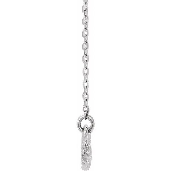 14K White Gold Infinity Necklace with Rope Chain Image 2 Morin Jewelers Southbridge, MA