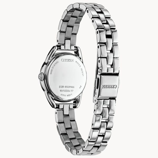 CITIZEN Eco-Drive Ladies White Platinum Dress Watch Image 2 Morin Jewelers Southbridge, MA