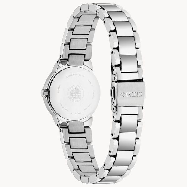 CITIZEN Eco-Drive Ladies White Base Metal Dress Watch Image 2 Morin Jewelers Southbridge, MA