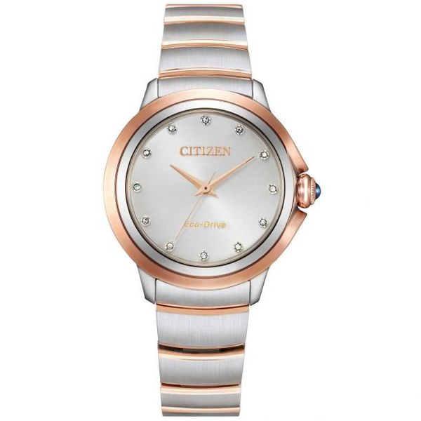 Citizen Eco-Drive Ceci Women's Diamond Two Tone Watch EM0956-54A Citizen Eco-Drive Ceci Women's Diamond Two Tone Watch EM0956-54A