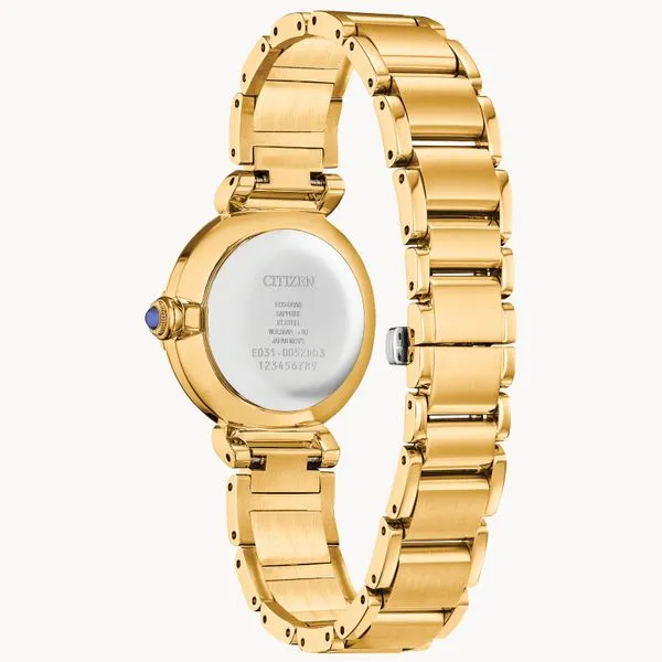 CITIZEN Eco-Drive Ladies Yellow Stainless Steel Diamond Dress Watch Image 2 Morin Jewelers Southbridge, MA