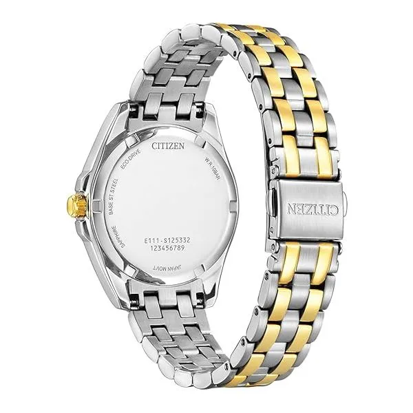 CITIZEN Eco-Drive Ladies Two-Tone Base Metal Dress Watch Image 2 Morin Jewelers Southbridge, MA