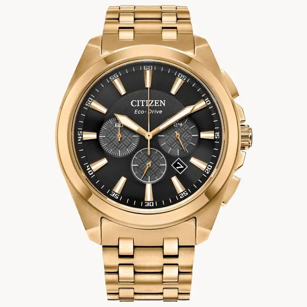 CITIZEN Eco-Drive Peyten Men's Yellow Base Metal Dress Watch Morin Jewelers Southbridge, MA