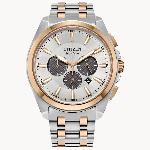 CITIZEN Eco-Drive Peyten Mens Two-Tone Base Metal Dress Watch Morin Jewelers Southbridge, MA