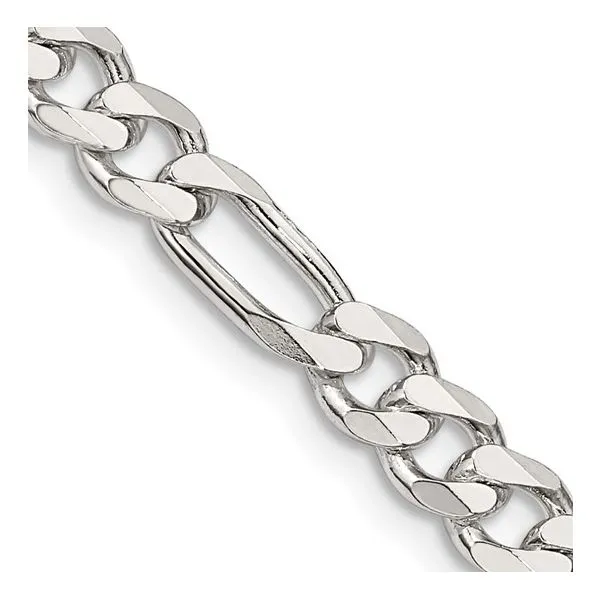 White Sterling Silver Figaro Chain Morin Jewelers Southbridge, MA