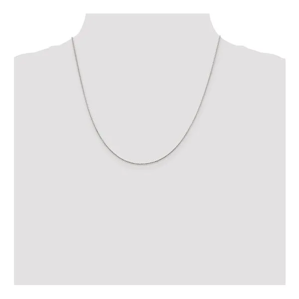 White Sterling Silver Round Wheat Chain Image 4 Morin Jewelers Southbridge, MA