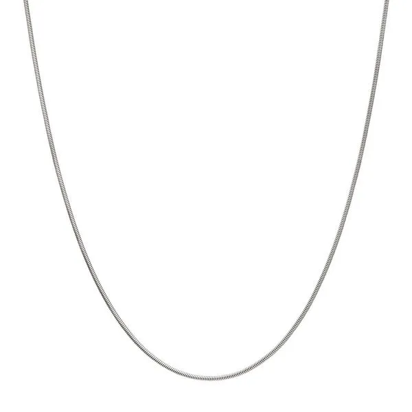 INOX Jewelry Sterling Silver Polished Snake Chain Necklace Image 2 Morin Jewelers Southbridge, MA