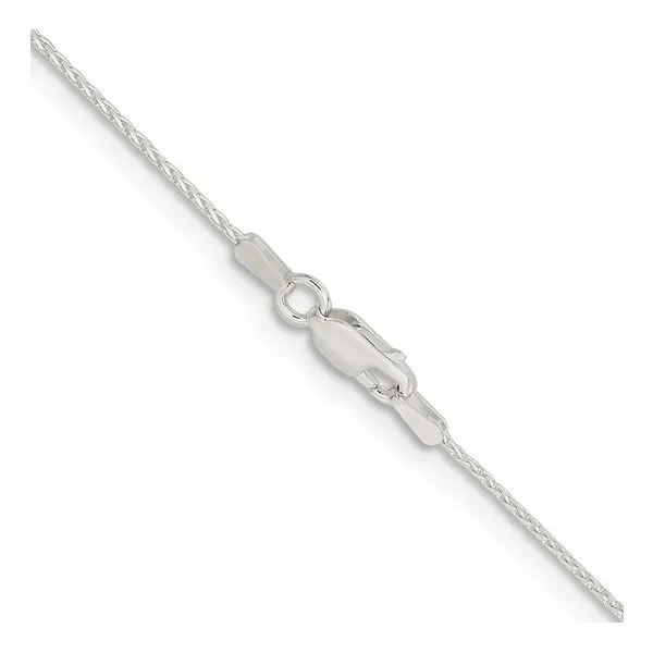 Sterling Silver .95mm Diamond Cut Round Spiga Chain, 18 Inches Image 3 Morin Jewelers Southbridge, MA