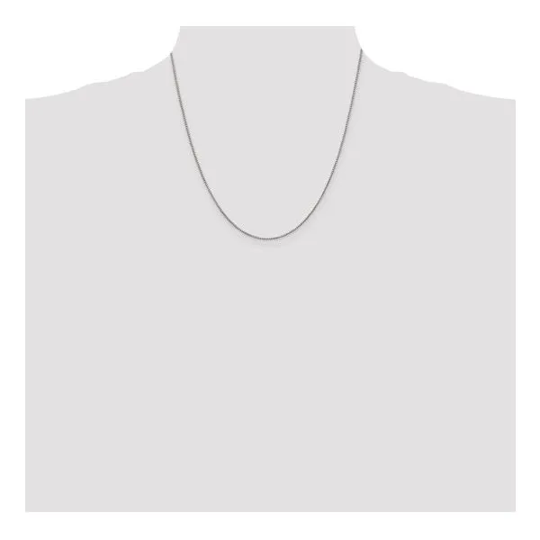 Sterling Silver .9mm Box Chain, 20 Inches Image 4 Morin Jewelers Southbridge, MA