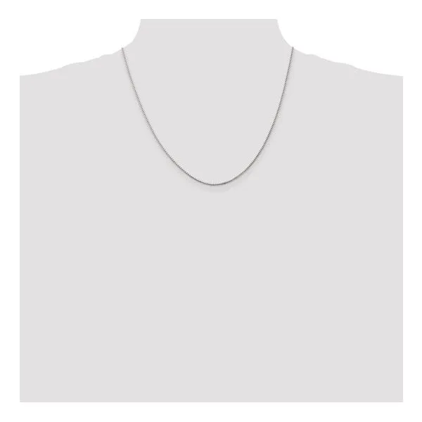 Sterling Silver 1.25mm Box Chain, 20 Inches Image 4 Morin Jewelers Southbridge, MA