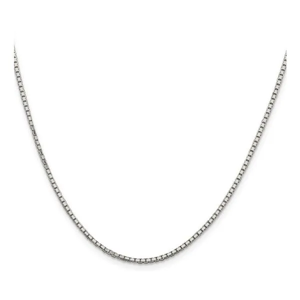 Sterling Silver 1.7mm 8 Sided Diamond-cut Box Chain Image 2 Morin Jewelers Southbridge, MA
