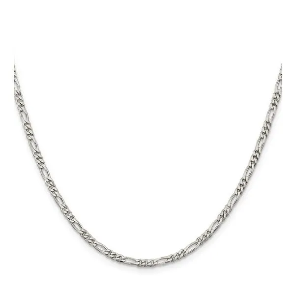 Sterling Silver 2.85mm Figaro Chain Image 2 Morin Jewelers Southbridge, MA