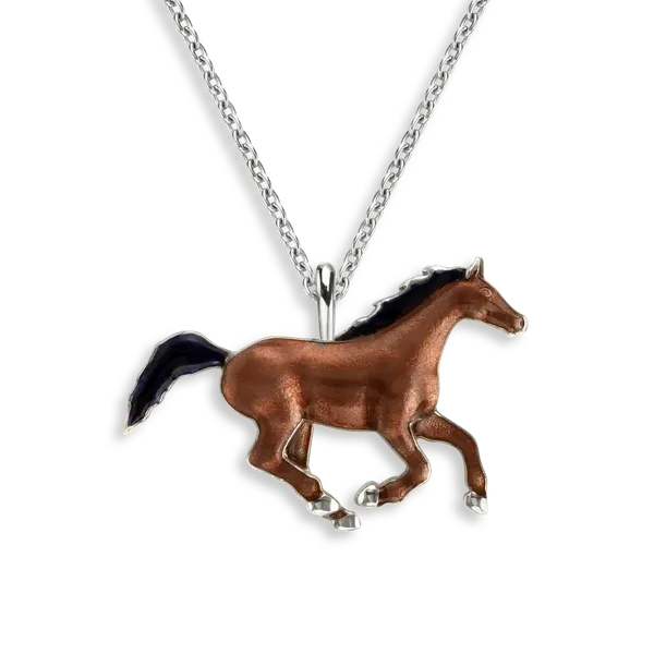 Brown Horse Necklace Morin Jewelers Southbridge, MA