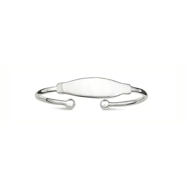 White Sterling Silver Childs Cuff Bracelet Morin Jewelers Southbridge, MA