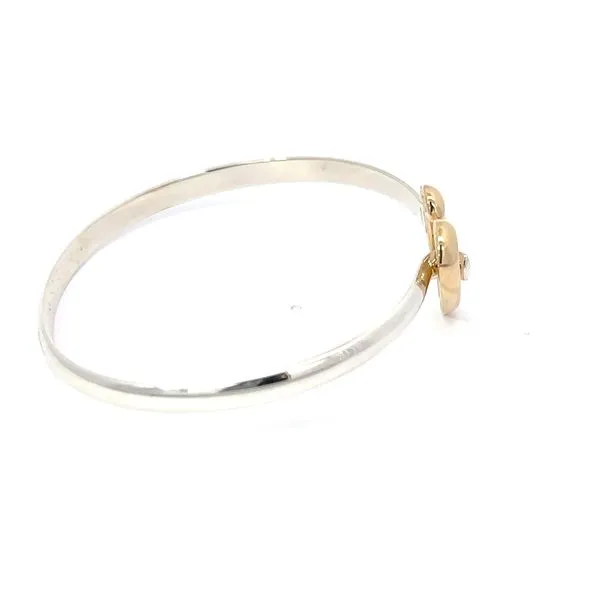 Open Heart Bangle Bracelet Image 2 Morin Jewelers Southbridge, MA