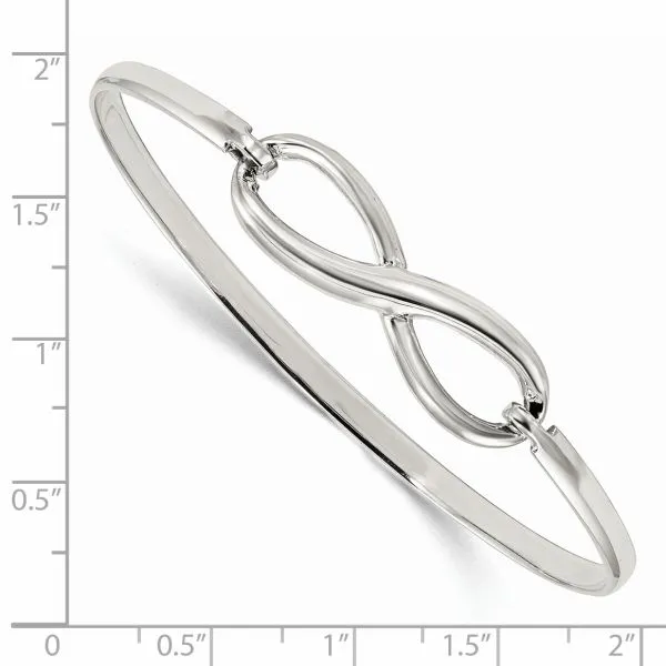 Sterling Silver Infinity Bangle Bracelet Image 3 Morin Jewelers Southbridge, MA