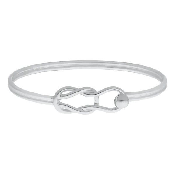 Sterling Silver Cape Cod Square Knot Loop Bracelet Morin Jewelers Southbridge, MA