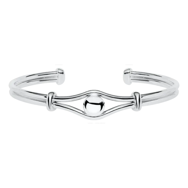 Sterling Silver Cape Cod Split Shank Bead Cuff Morin Jewelers Southbridge, MA