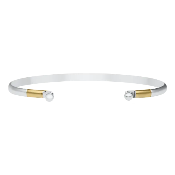 Sterling Silver Bracelet with 14K Yellow Gold Accent Morin Jewelers Southbridge, MA