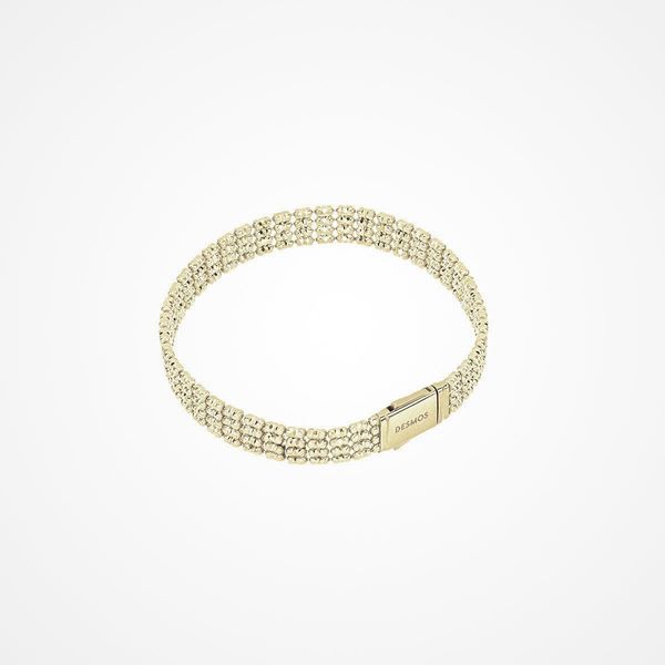18K Gold Plated Diamond Cut Silver Bracelet Morin Jewelers Southbridge, MA