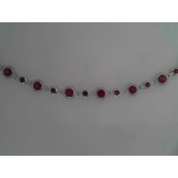 Sterling Silver Garnet Bracelet Morin Jewelers Southbridge, MA