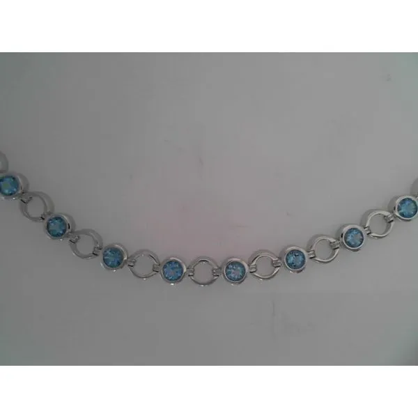 Sterling Silver Blue Topaz Bracelet Morin Jewelers Southbridge, MA