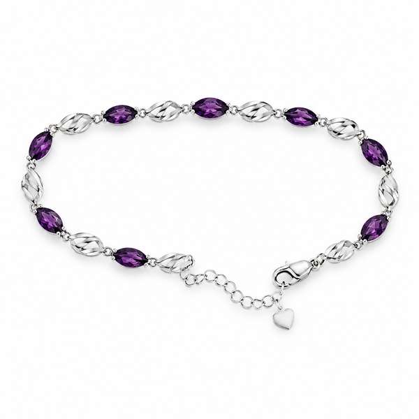 Sterling Silver Amethyst Bracelet Morin Jewelers Southbridge, MA