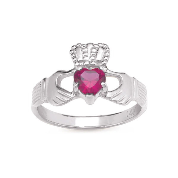 Ladies July Birthstone Claddagh Ring Morin Jewelers Southbridge, MA