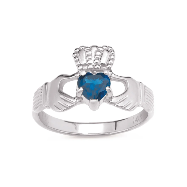 Ladies September Birthstone Claddagh Ring Morin Jewelers Southbridge, MA