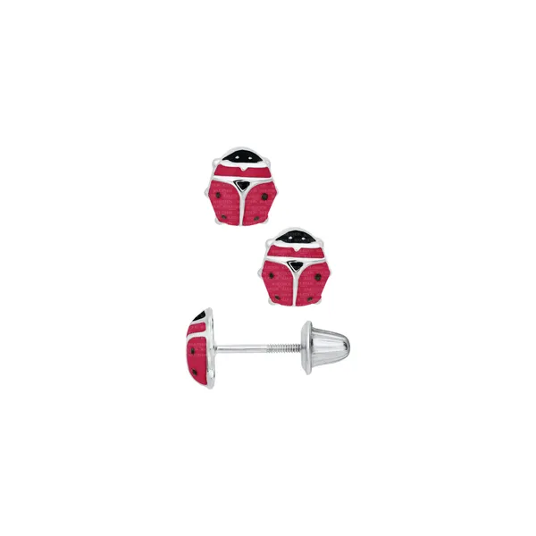 Silver Ladybug Post Earrings Morin Jewelers Southbridge, MA
