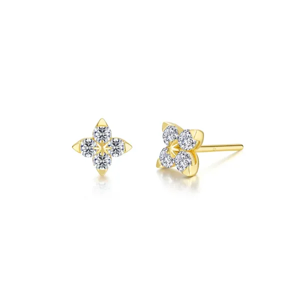 Gold-Plated Floral Earrings Morin Jewelers Southbridge, MA