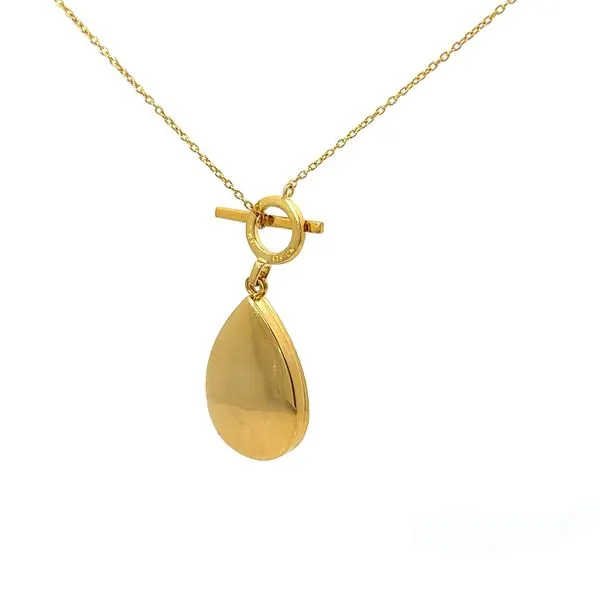 Yellow Pendant with CZ Image 3 Morin Jewelers Southbridge, MA