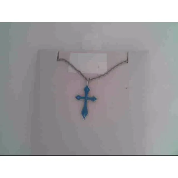 Blue Cross Necklace