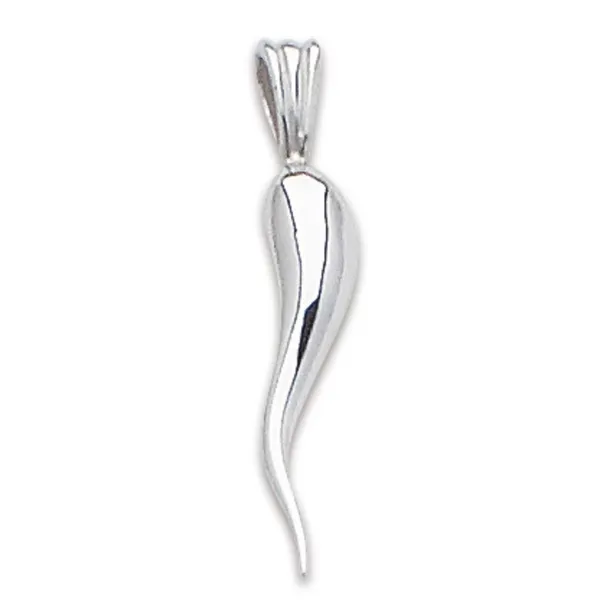 Sterling Silver Italian Horn Pendant Morin Jewelers Southbridge, MA