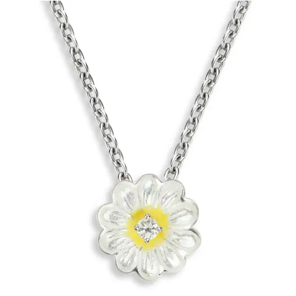 White Daisy Necklace Morin Jewelers Southbridge, MA