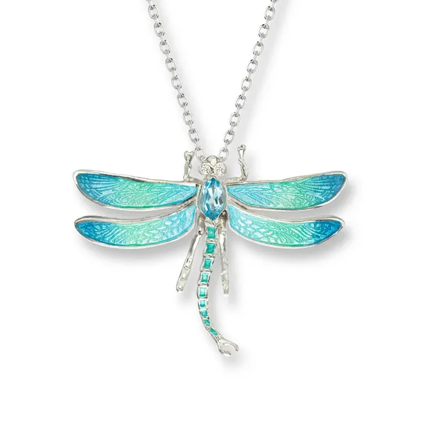 Blue Dragonfly Necklace Morin Jewelers Southbridge, MA