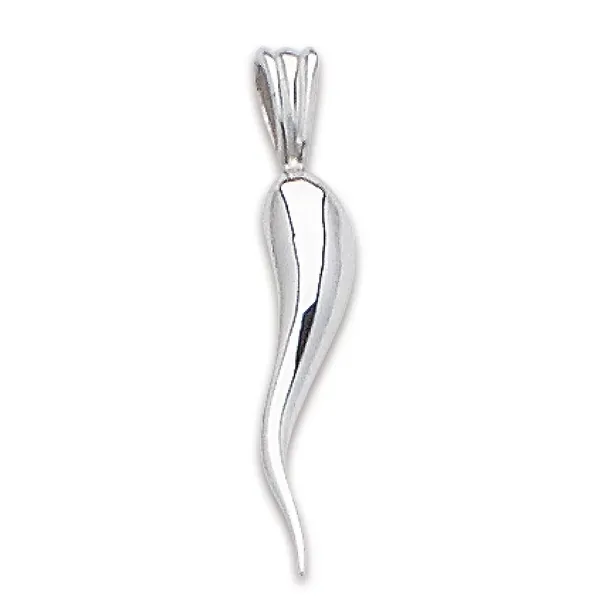 Solid Sterling Silver Italian Horn Morin Jewelers Southbridge, MA
