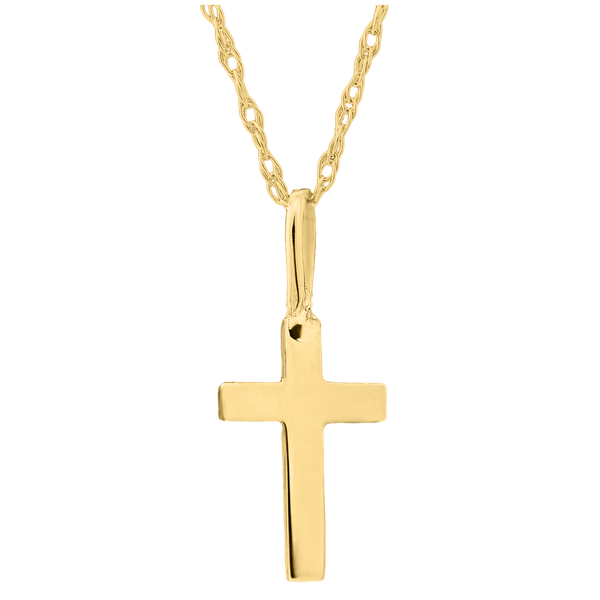 14KT Gold Cross Chain Necklace Image 2 Morin Jewelers Southbridge, MA