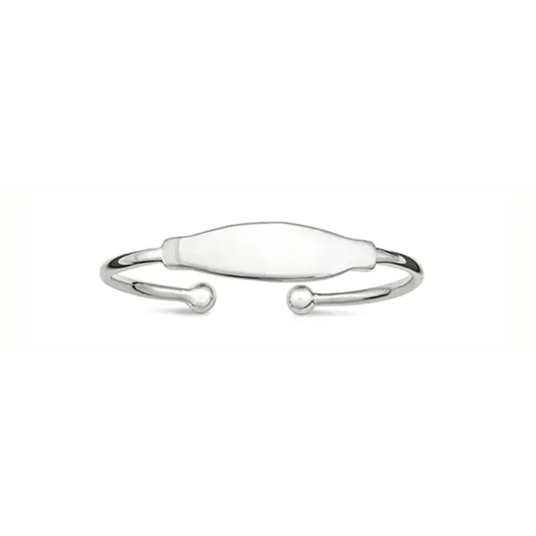 Sterling Silver Childs Engravable Cuff Bracelet Morin Jewelers Southbridge, MA
