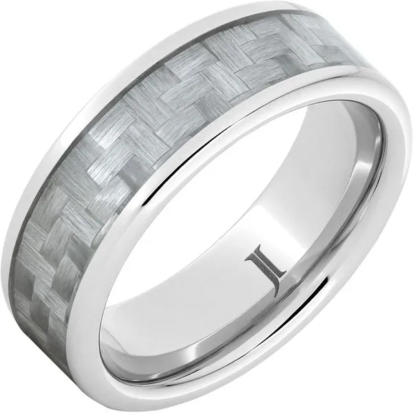 Techweb Serinium 8mm Aramid Fiber Inlay Ring Morin Jewelers Southbridge, MA