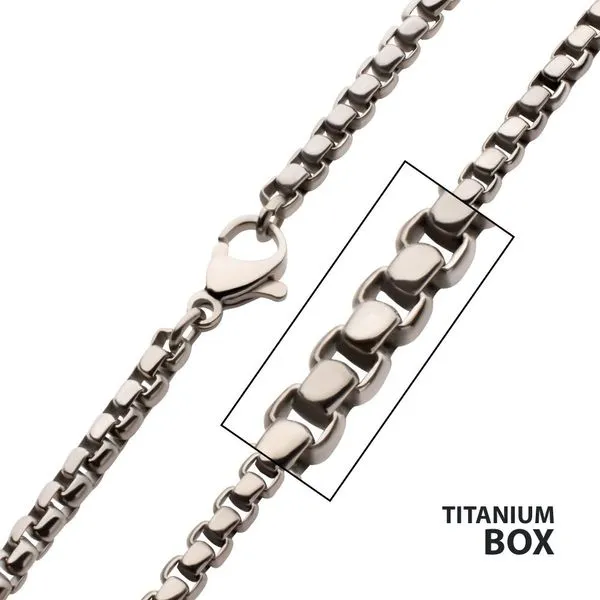 INOX Jewelry Stainless Steel Box Chain Necklace Morin Jewelers Southbridge, MA