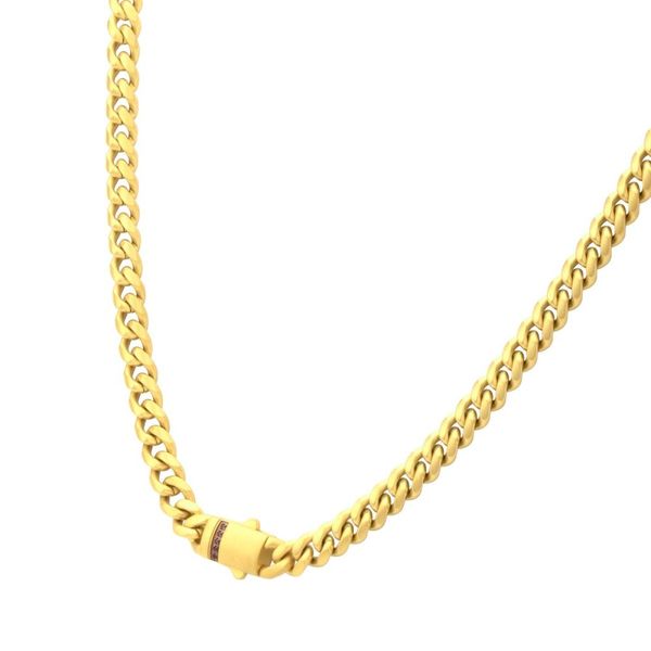 Platinum Miami Cuban Chain Necklace Image 3 Morin Jewelers Southbridge, MA