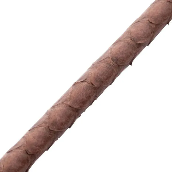 INOX 8.5\ Brown Soft Python Leather Bracelet with Sterlin...