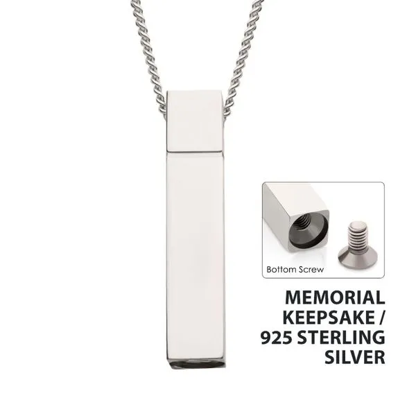 INOX Keepsake Urn Engravable Pendant with Chain similar item image