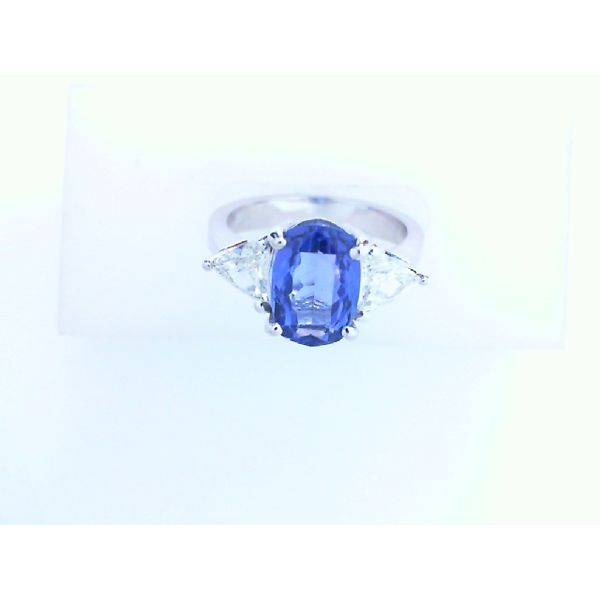 2.03ct Antique Cushion Cut Tanzanite 1ctw Diamond Ring Morris Jewelry Bowling Green, KY