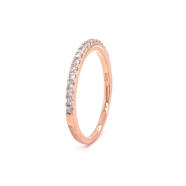 14K Rose Gold 0.25ctw Diamond Wedding Band Image 3 Morris Jewelry Bowling Green, KY