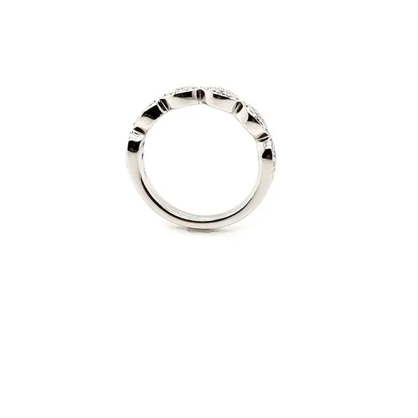 0.50ctw Round Diamond Marquise Style Band with Milgrain Image 3 Morris Jewelry Bowling Green, KY
