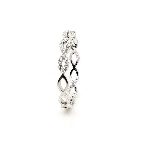 0.21 ctw Round Diamond Infinity-Style Braid Band Image 3 Morris Jewelry Bowling Green, KY
